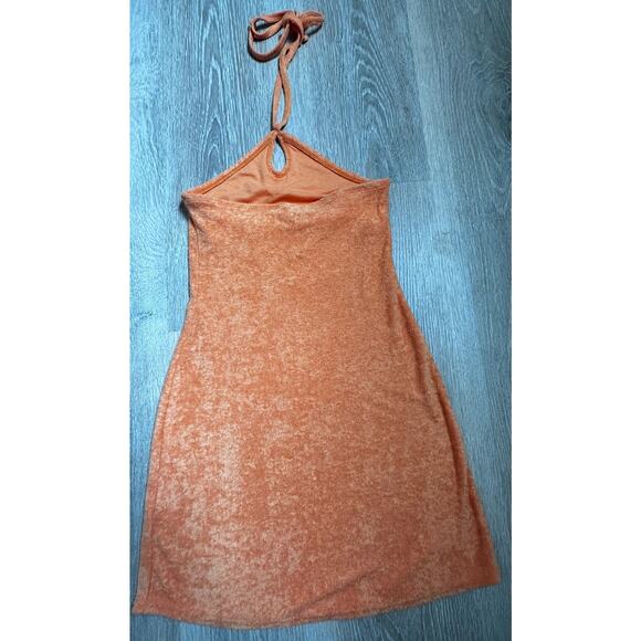 Hollister|Terry Cloth Stretch Mini Dress|Orange|NWOT|SZ XS - Picture 6 of 8